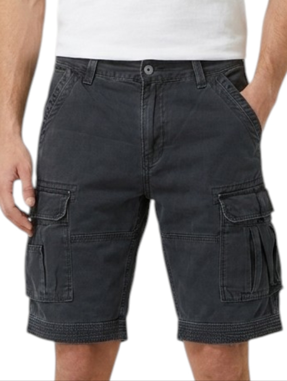 Levi's Mens Black Cargo Shorts Size 32 Cotton Rugged Casual Outdoor